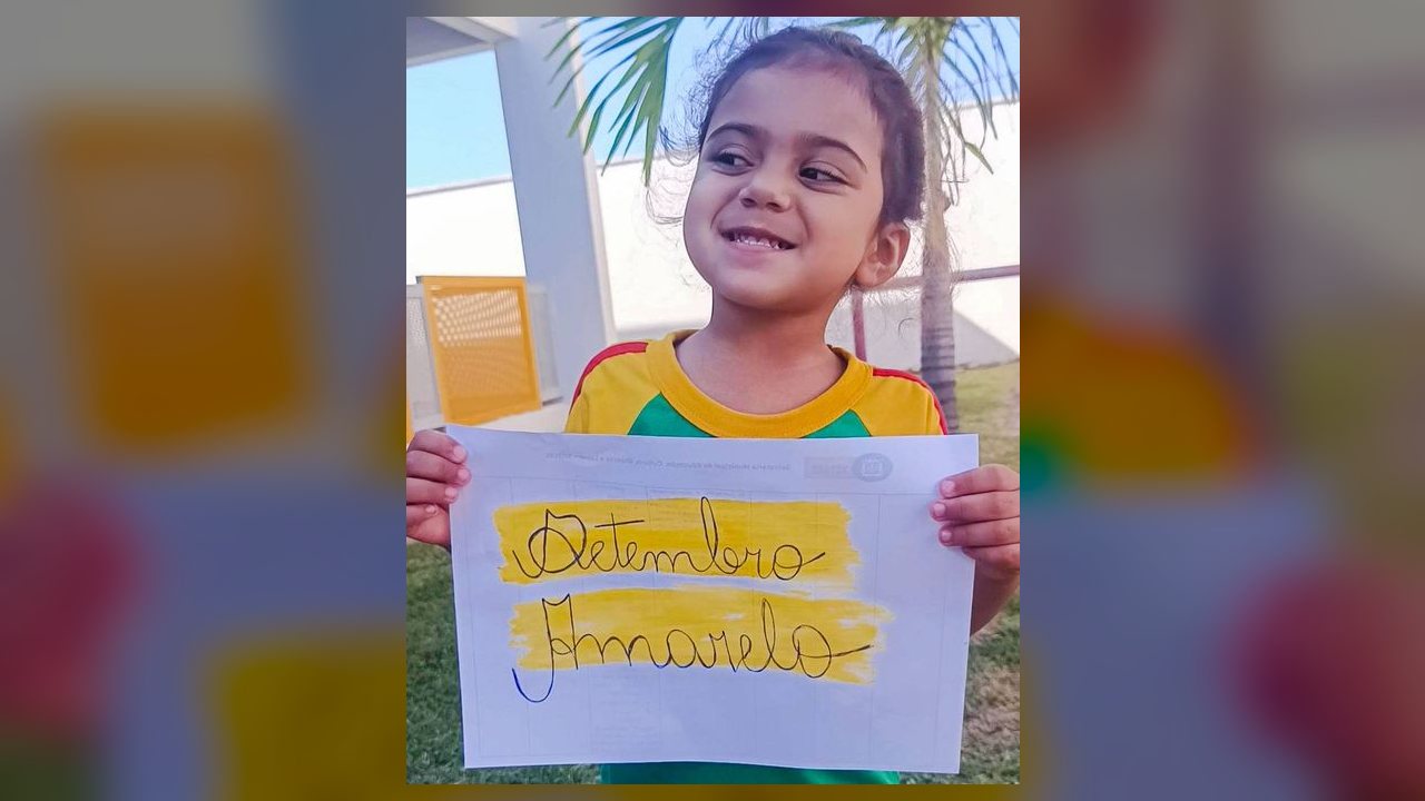 CMEI de Várzea Grande promove atividade do Setembro Amarelo com crianças
