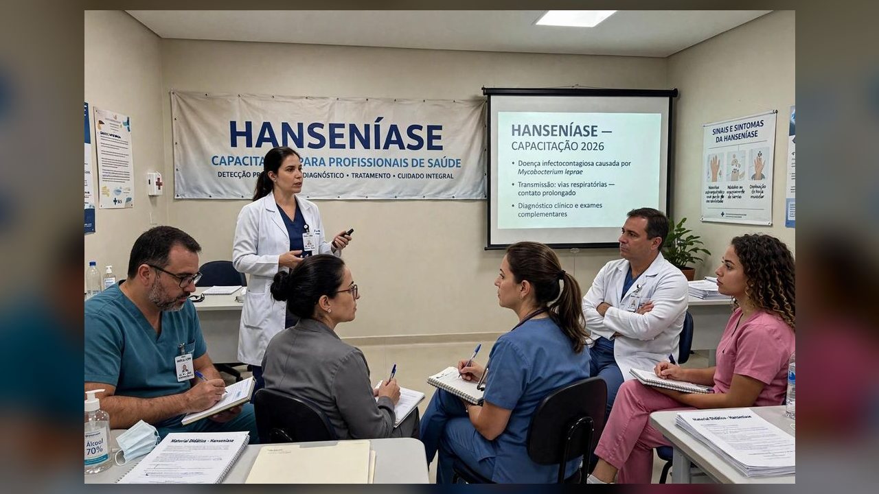 Várzea Grande sedia capacitação para diagnóstico e tratamento da hanseníase na Baixada Cuiabana