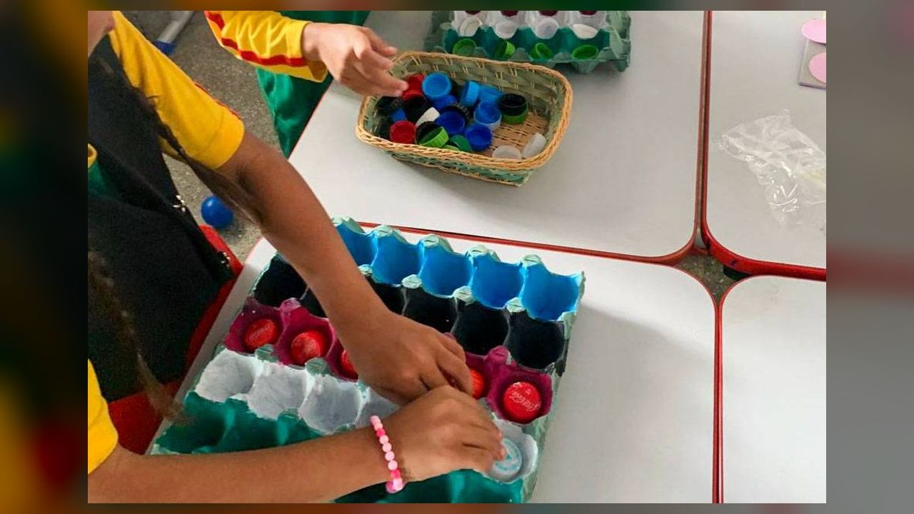 Escola de Várzea Grande usa jogos recicláveis para estimular aprendizado de Matemática