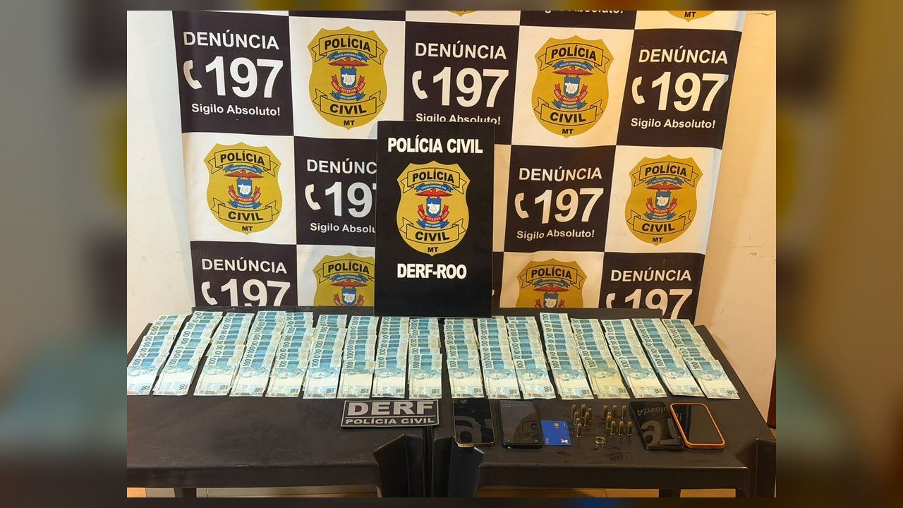 Polícia  prende mulher acusada  de participar de roubo com tortura contra vereador em Rondonópolis.   R$ 17 mil em dinheiro, munições, e aliança de uma das vítimas foram apreendidos.